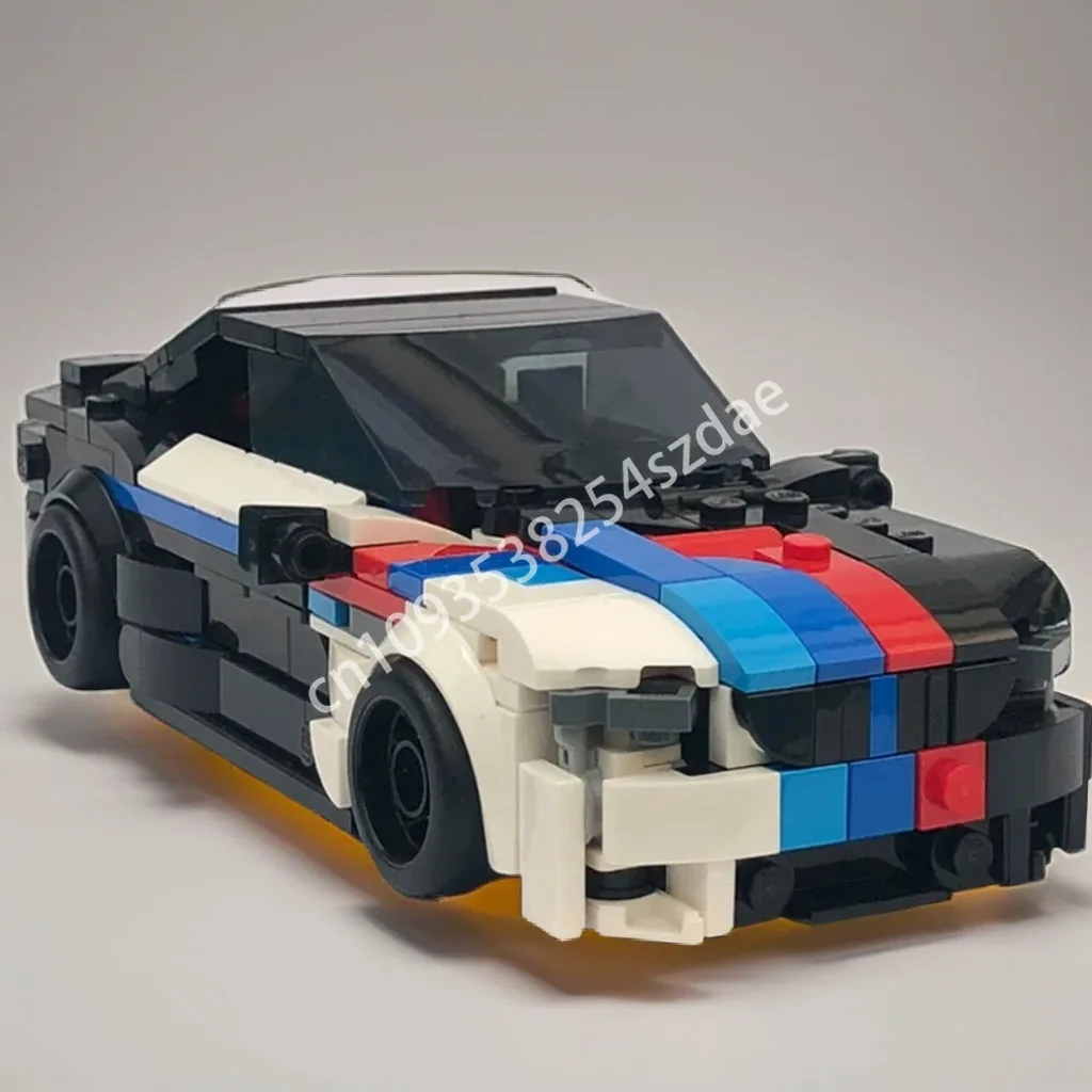 

418pcs MOC BMWes M4 F82 City Champions Super Car Building Blocks Christmas toy Gift Hands-on ability up Brick creative Plastic
