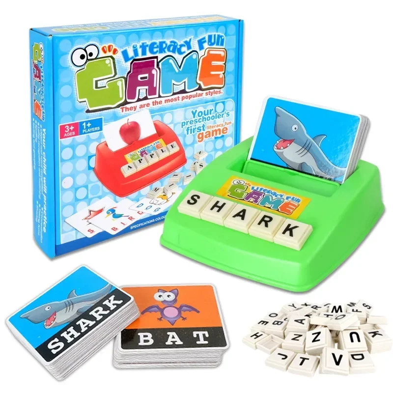 [Grappig] Geletterdheid Leuk Spel Kinderen Engels Woord Puzzel Ontwikkelen Speelgoed Baby Leren & Educatief Lezen Alfabet Kaarten Ltyper Speelgoed Cadeau