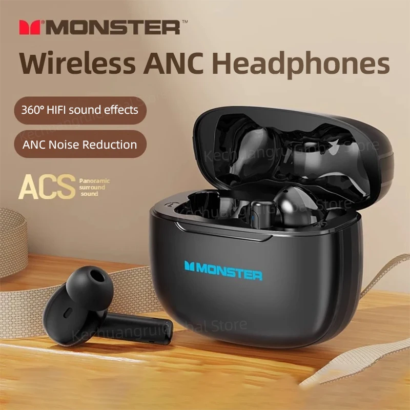 Monster XKT26 TWS Wireless Bluetooth Earphones Hifi Stereo Headphones Gaming Headset Noise Reduction Sports Earbuds With Mic