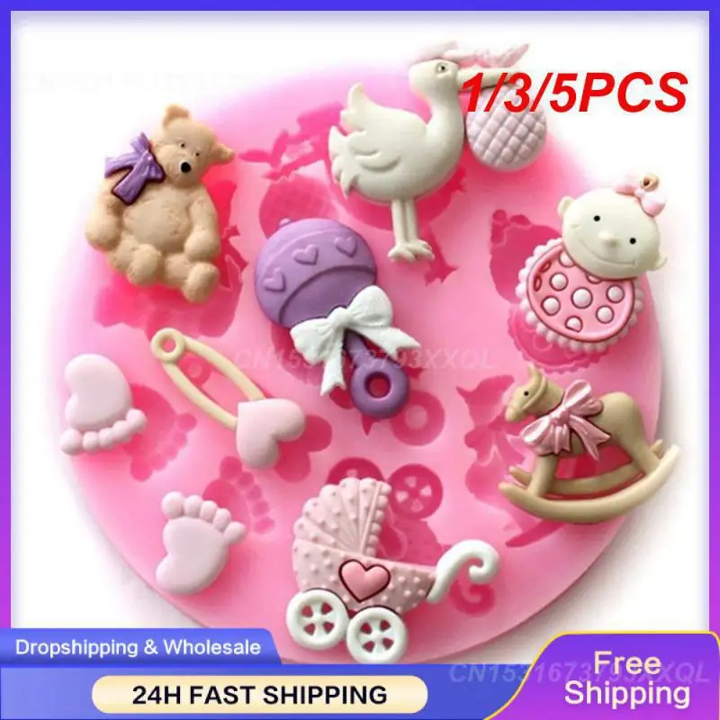 1/3/5PCS Fondant Silicone Mold Creative Unique Floral Cake Decoration Sculpey T0125 Cake Decorating Innovative