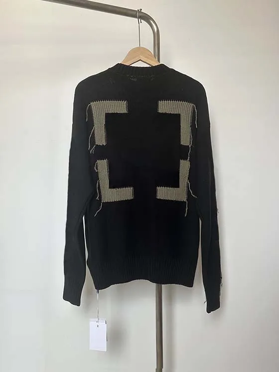 

Свитер унисекс 21F/W с вышивкой логотипа C/O "Arrows", высококачественный, оверсайз, в стиле хип-хоп, повседневный, из хлопка