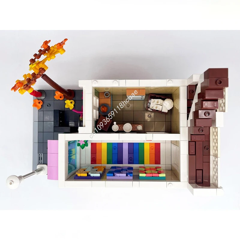 1819 قطعة MOC Emmas نموذج المدرسة الفنية اللبنات وحدات الإبداعية لتقوم بها بنفسك ألعاب الطوب عيد الميلاد هدايا عيد الميلاد