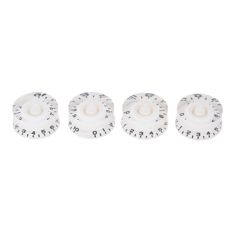 4pcs Speed Volume Tone Control Knobs for Gibson Les Paul Guitar Replacement Electric Guitar Parts White