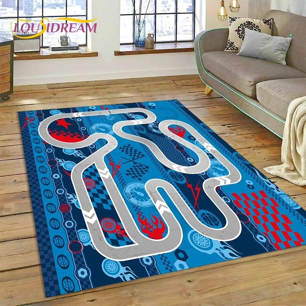 Highway Runway Playroom City Traffic Road Map Child PlayMat Carpet Rug for Bedroom Living Room Sofa Decoration Decor Floor Mat