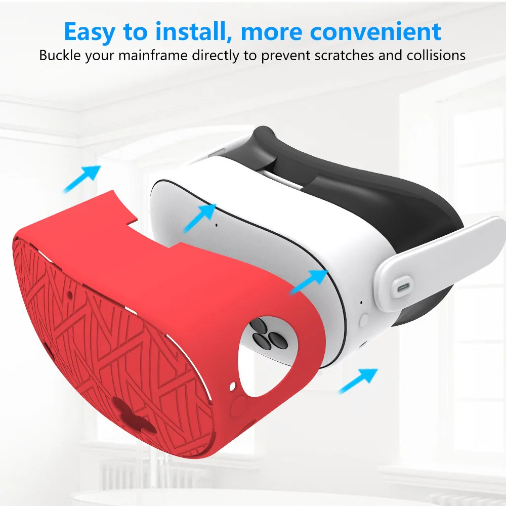 7-Piece Silicone VR Headset Case Cover for Meta Quest 3S Scratch Resistant TPU Protective Accessory