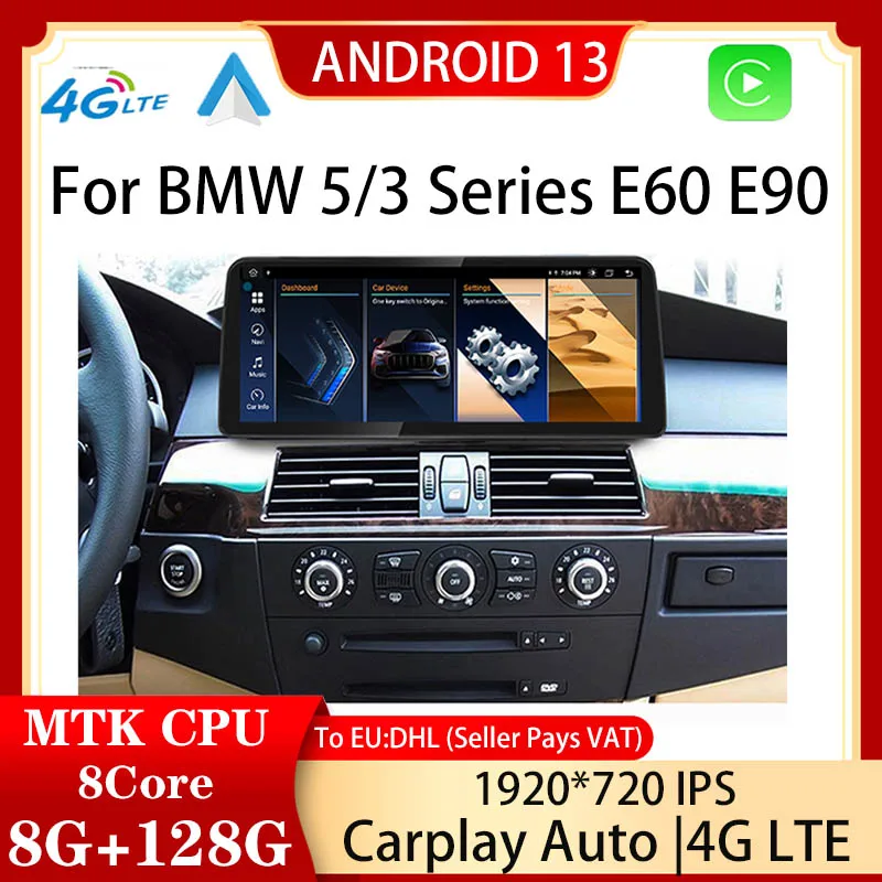 

Factory Price Android 13 Carplay For BMW 3 Series E90 E91 5 Series E60 E61 Car Bluetooth Video Player Monitor Central Multimedia