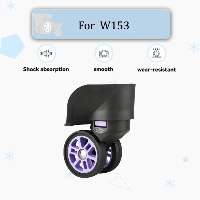 

For W153 Luggage Compartment Replacement Wheels Ultra-Quiet Design Anti-Slip, Wear-Resistant Rubber Quick Installation Universal