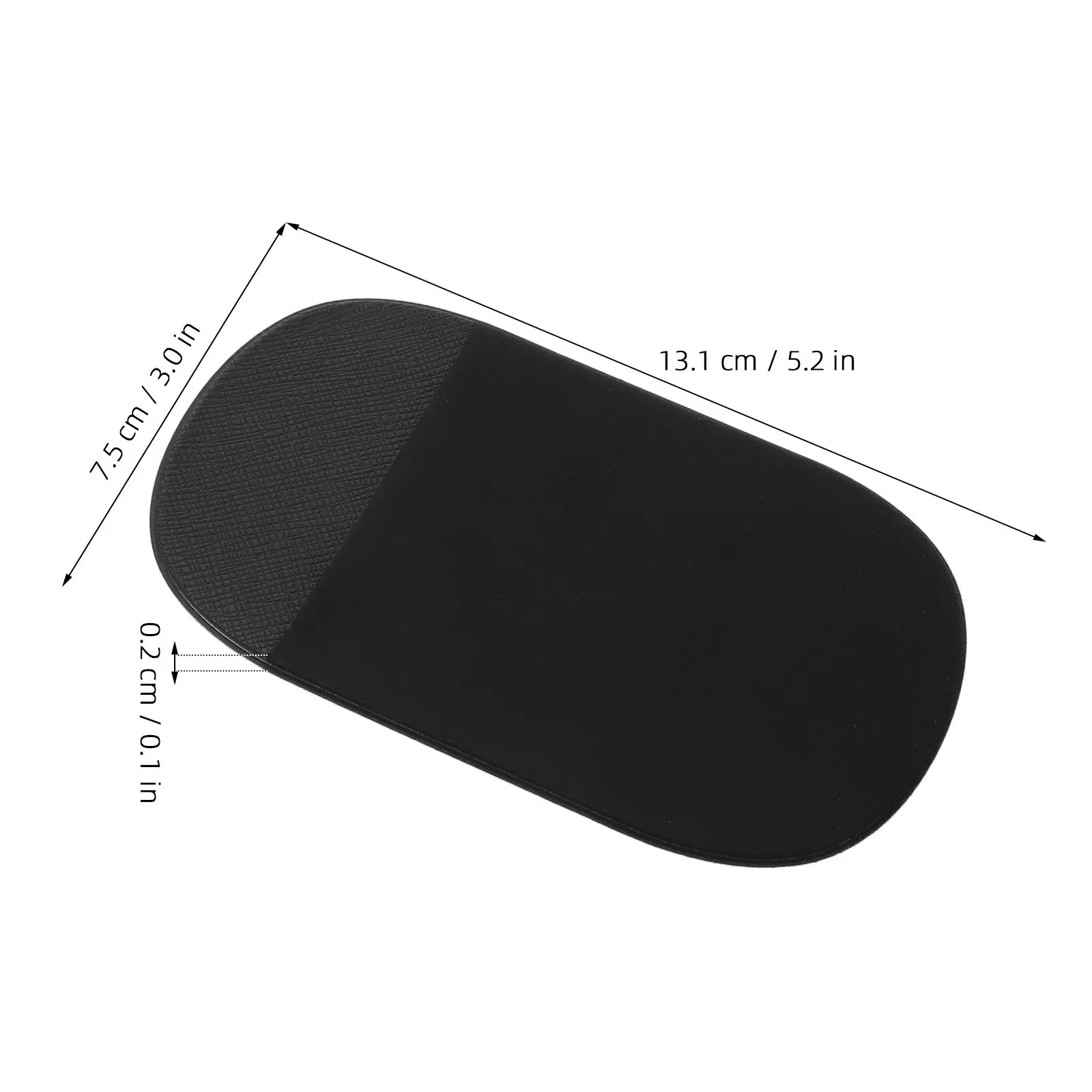 Black Adhesive Laptop Mouse Holder Case Portable PU Mouse Carrying Case Pouch Laptop Essentials Storage Organizer Travel