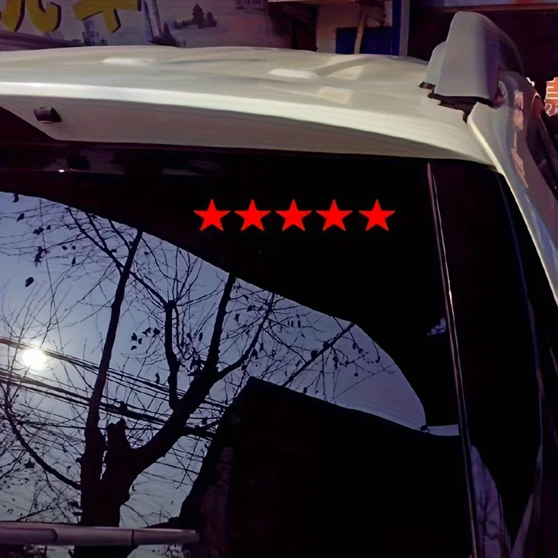 

Reflective Car Sticker 100% Five Star Decorate Decals Vinyl Cover Scratches Waterproof Motorcycl 7.87inch x 1.18inch