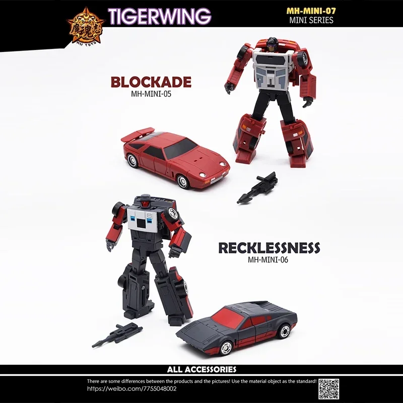 TIGERWING Menasor Motormaster Drag Strip, juguetes transformables, Deadend, avería, Wildrider, figura de acción, MH-MINI-07, 5 en 1 MHZ