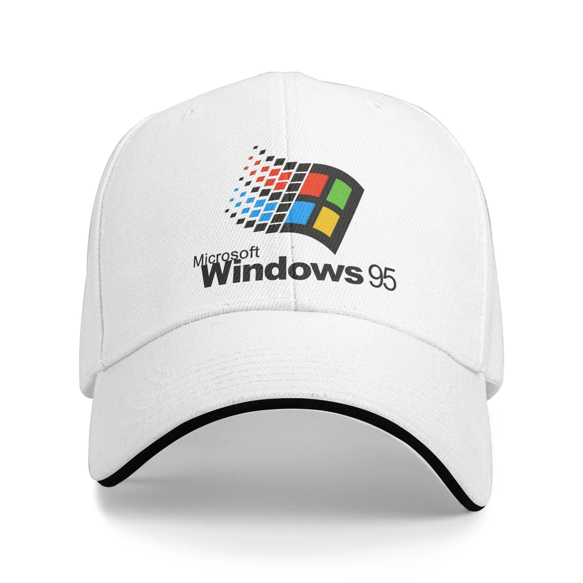 Summer Casual Baseball Cap Windows 95  Hunting Camping Hip Hop Hats For Couple Women Breathable  y2k Funny Snapback Cap