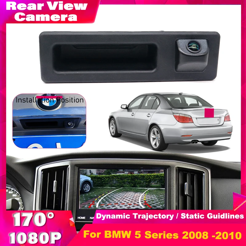 

Ручка багажника 1080P «рыбий глаз» Автомобильная камера заднего вида для BMW 2 3 5 7 серии X1 X3 X4 X5 F30 F32 F36 F10 F11 F25 F48 Парковка заднего вида