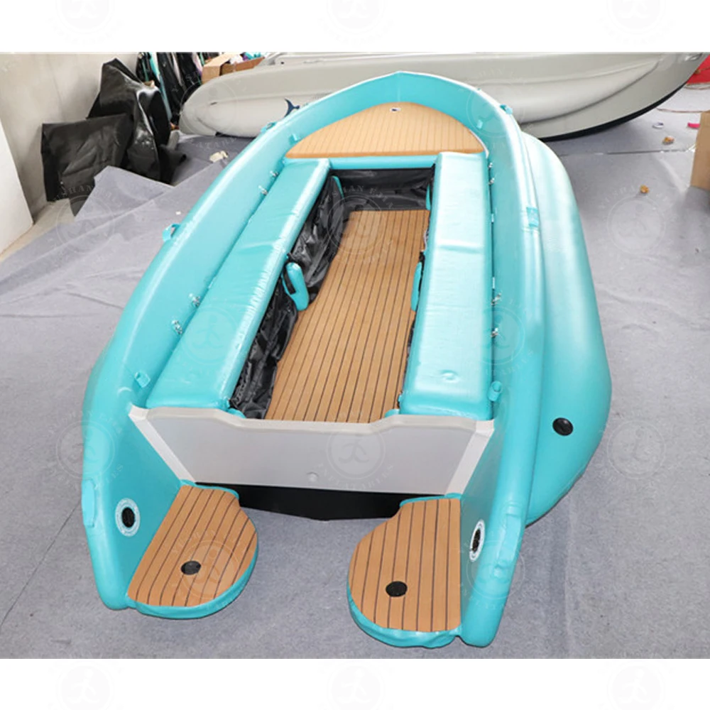 Wholesale Factory Price PVC Holiday Fishing On Water Inflatable Fishing Boat Platform Dock Canoe Kayak Floating Fishing Boat