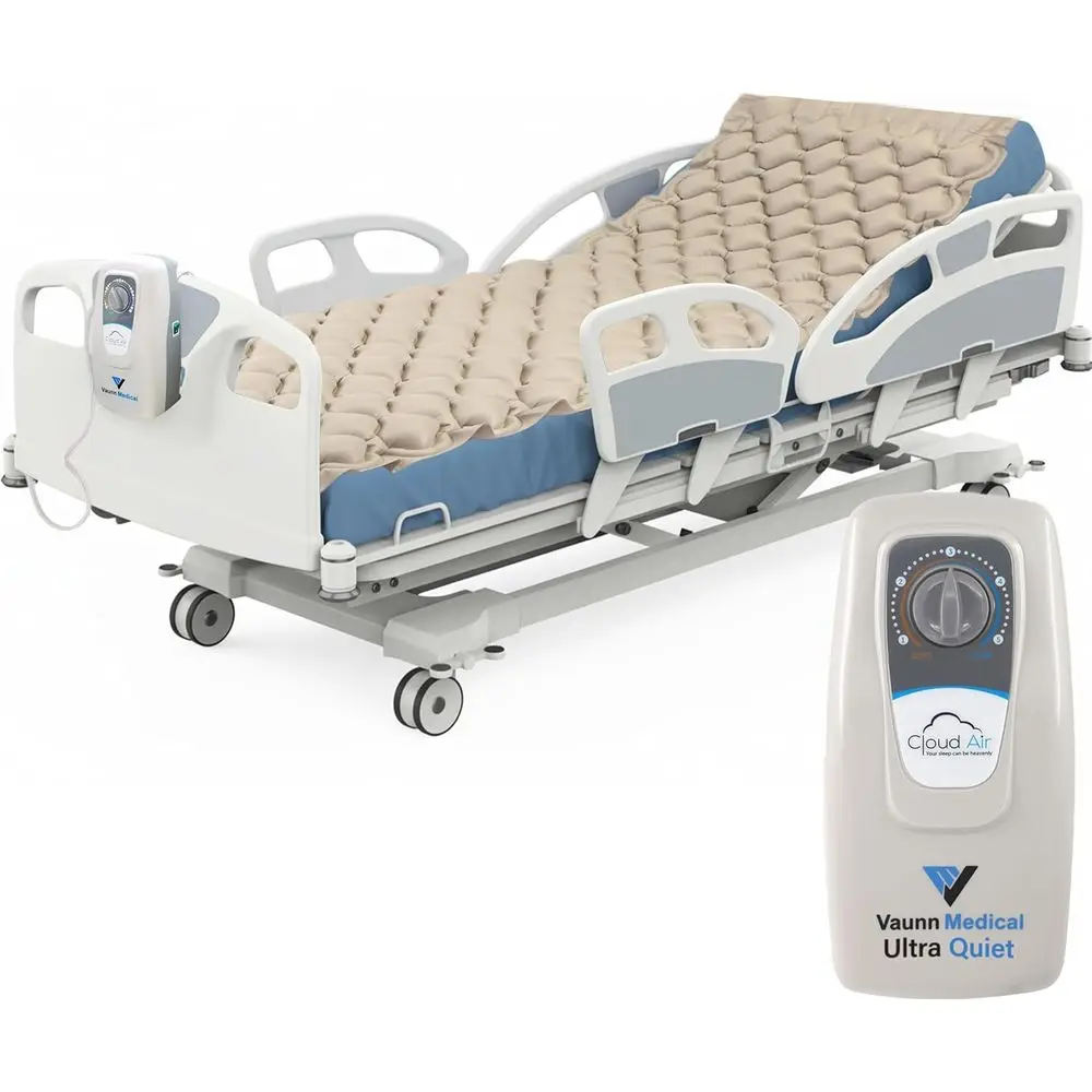 

Twin Size 36 x 78 3 Quiet Alternating Air Mattress Topper with Pump