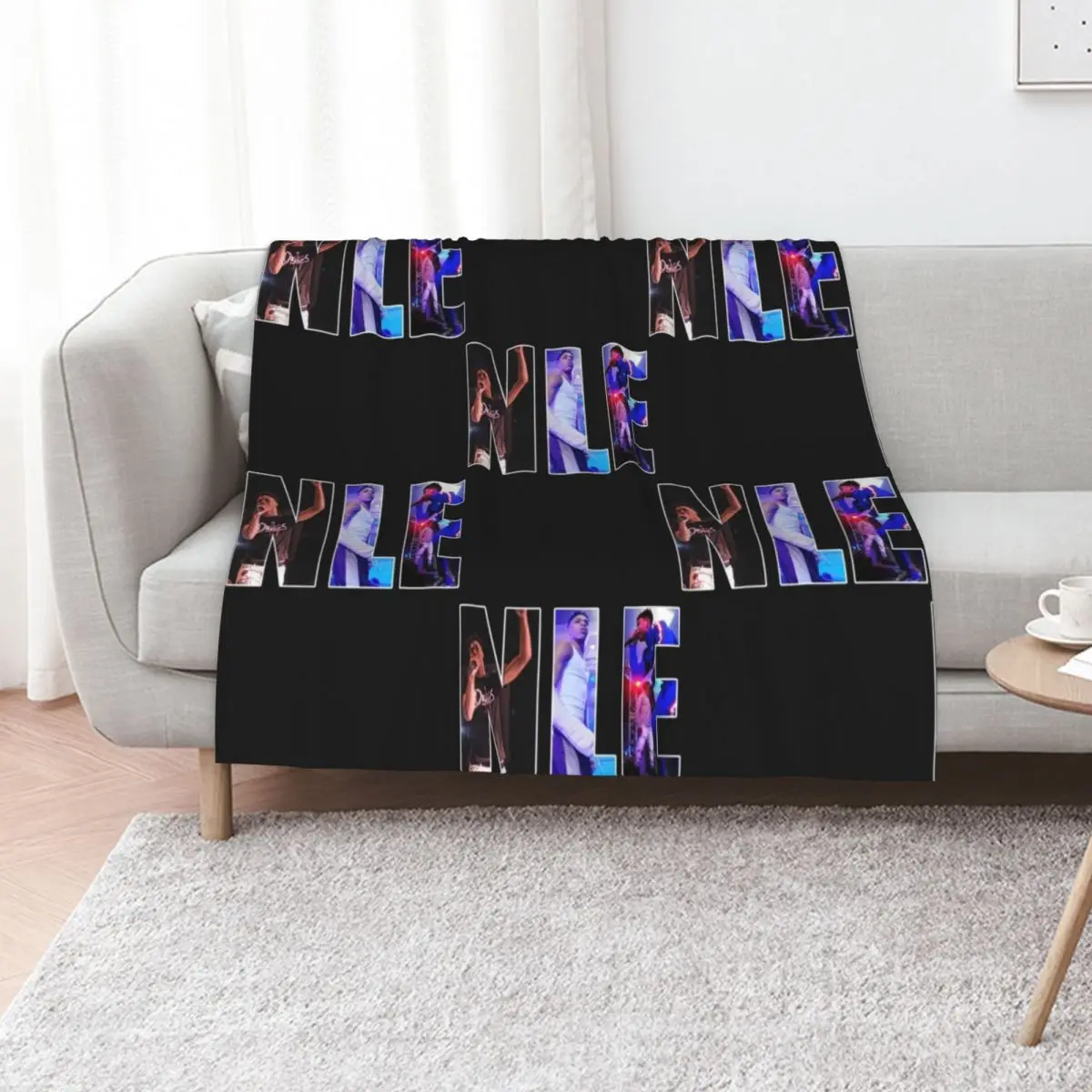 

NLE Choppa Throw Blanket Luxury Throw Bed Fashionable Decorative Sofa Hairy Blankets