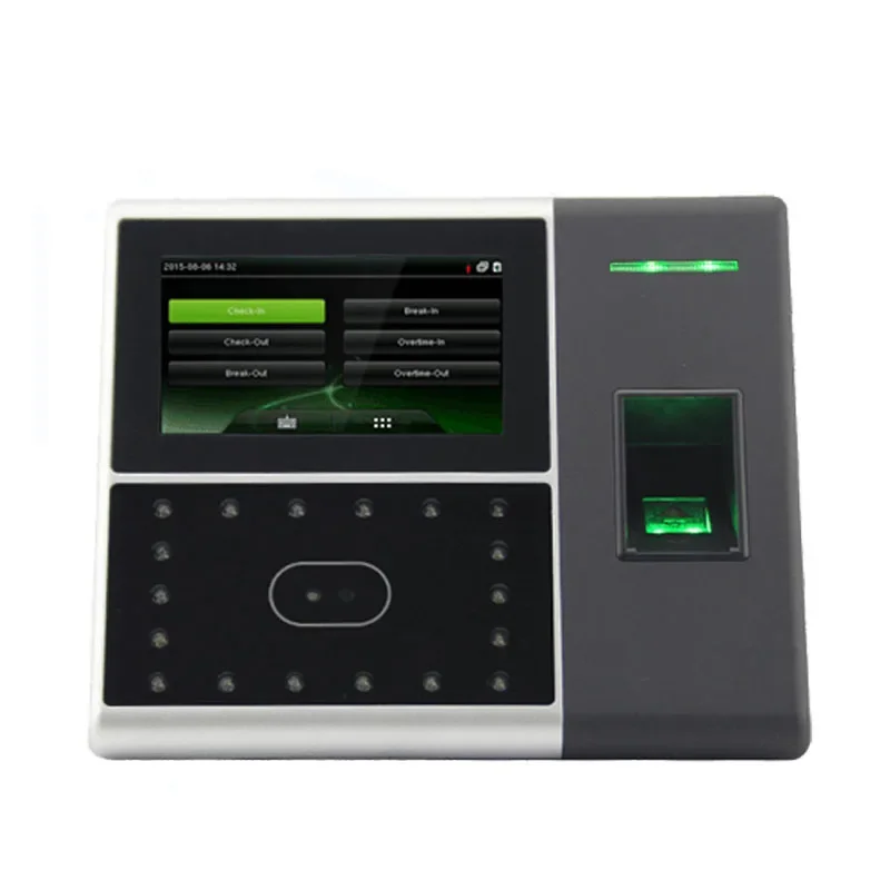 Biometric Facial Recognition Time Attendance Terminal iFace302 Fingerprint Access Control System Time Recorder Clock ZK Machine