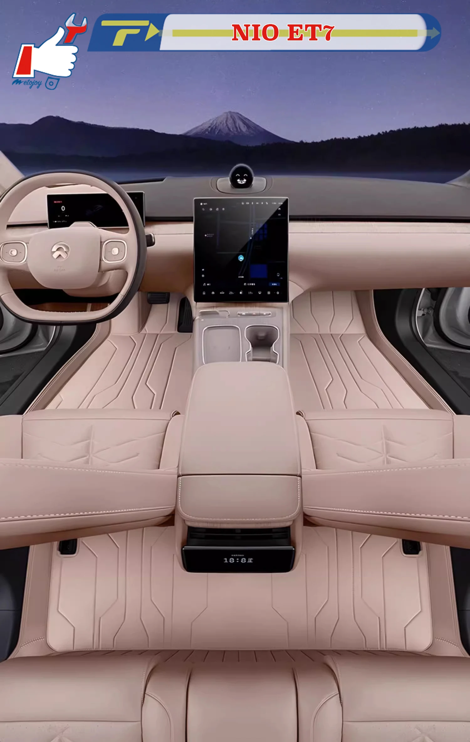 

Left-hand Drive Car Floor Mat For NIO ET7 2024 Full-Surround Foot Mat Mat Floor Liner Floor Carpet Water-proof Mat