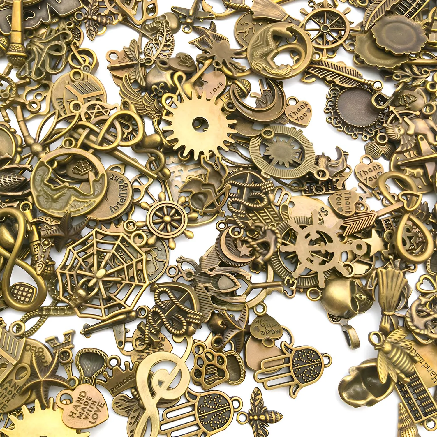 20/30/50 sztuk antyczny brąz moda Charms różne mieszane wisiorki dla DIY bransoletka naszyjnik akcesoria do wyrobu biżuterii