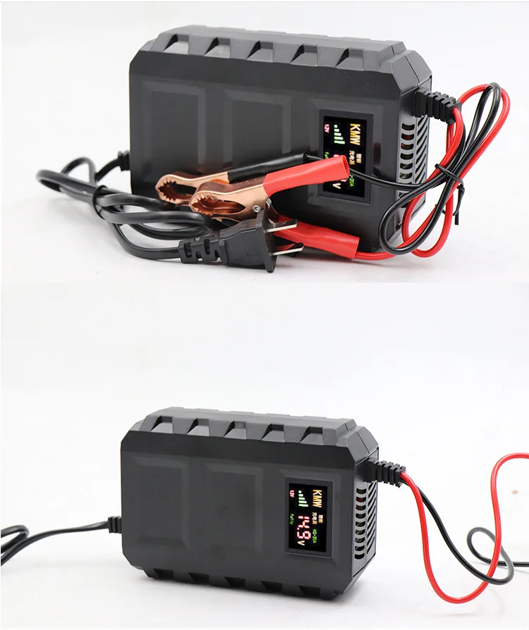 LiitoKala Output 14.6V 20A For 12V 10A Lifepo4 Battery Charger with EU US Plug Clips Charge DC Adapter Input 100-240V Clip head