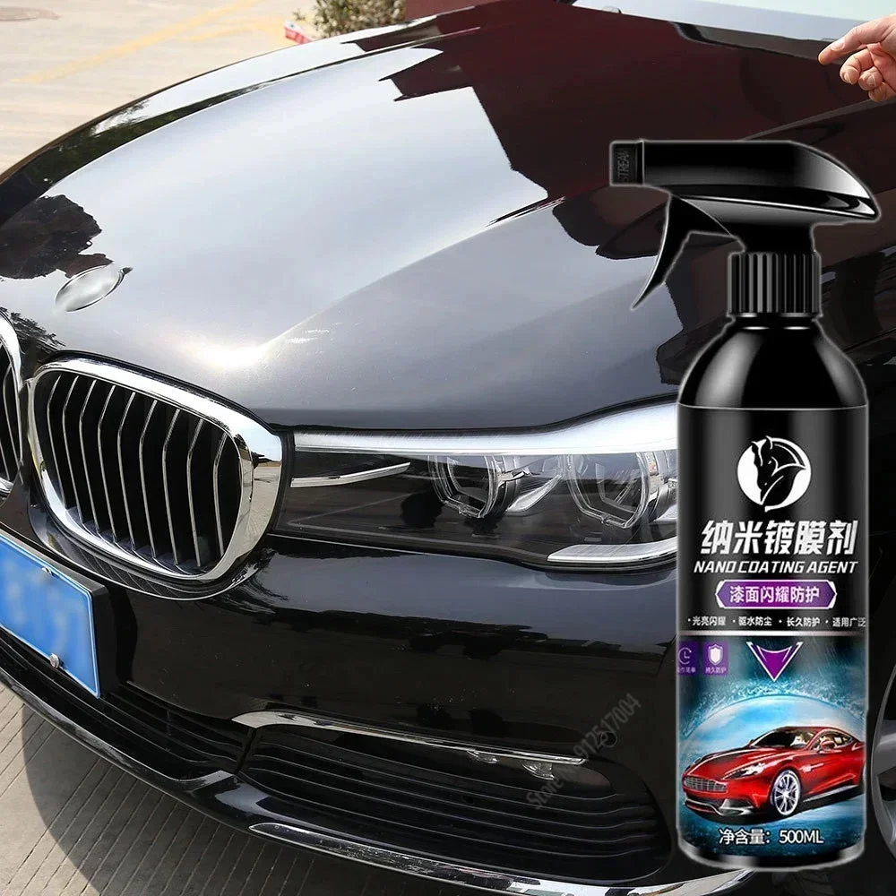 10H Ceramic Car Coating 500ML 9H Nano Liquid Glass Plated Crystal Hydrophobic Waterproof Polishing Paint Hardness Car Polish Wax