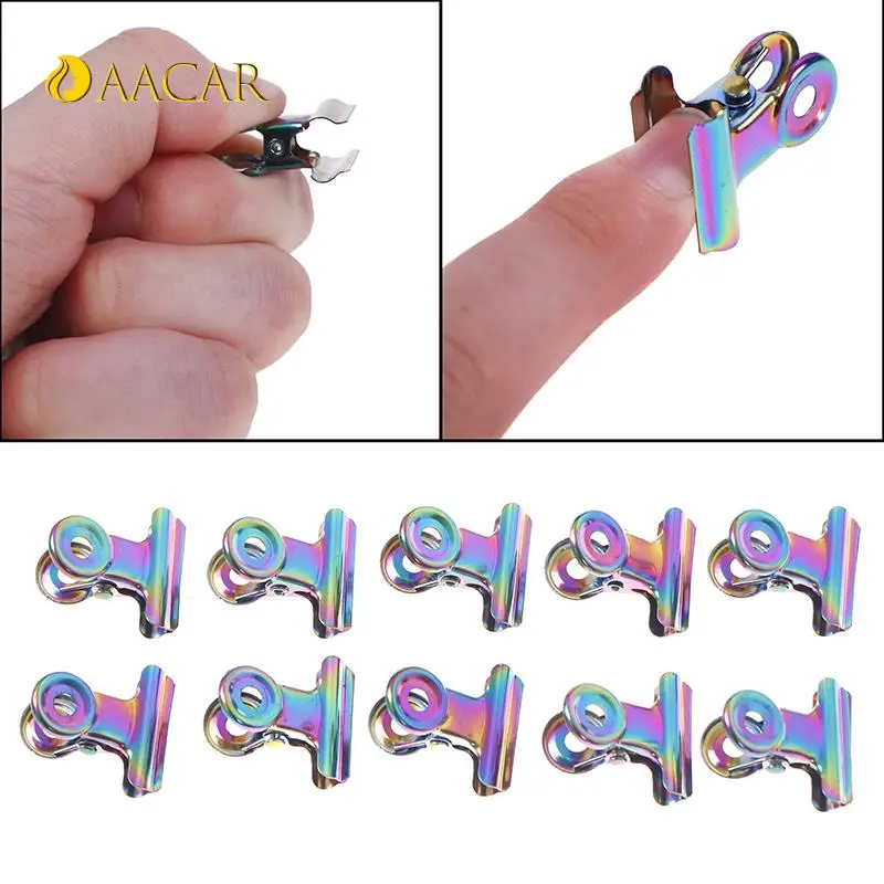 10 Pcs Finger Quick Builder Gel Extension Steel Wrap Tools Nail Pincher Clips Fiber Glass Nails Art Tweezers Nail Tips Clip