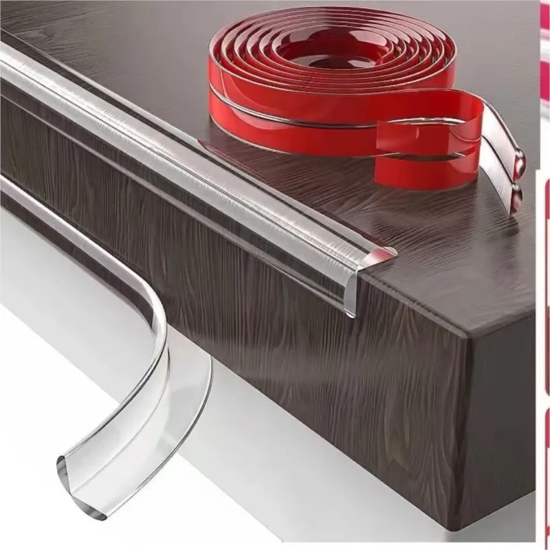 

1/3/5 м защита края стола, прозрачная защитная полоса для детей, самоклеящаяся детская противоударная мягкая бампер, безопасность ребенка