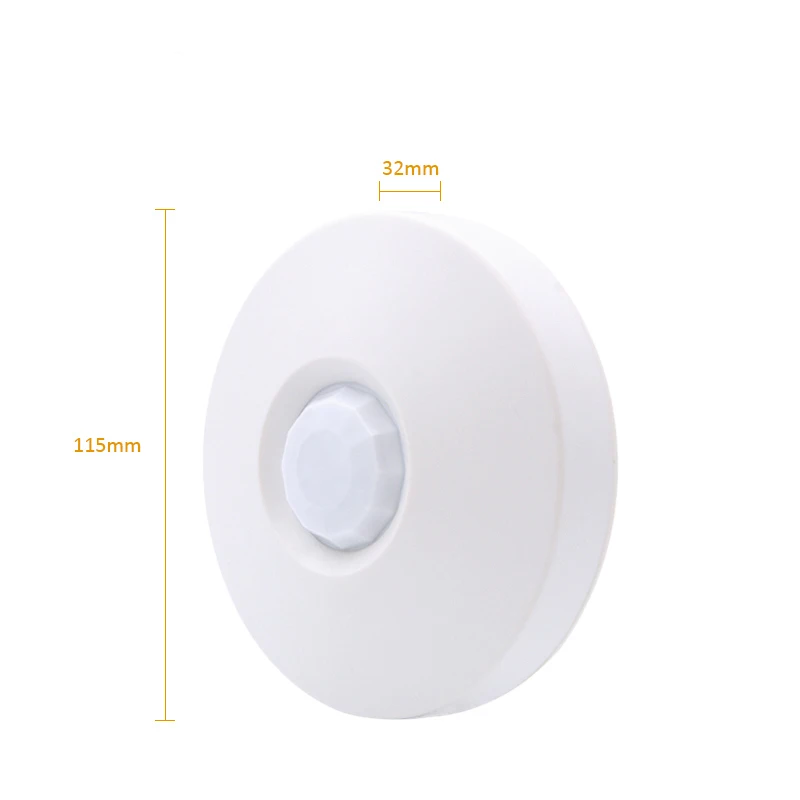 Ceiling Mount Wired PIR Motion Sensor 360 Degrees 6 Meter Detecting Coverage Anti-tamper for Smart Home Security Protection