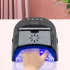 전문가용 충전식 네일 드라이어, 72W 24 비드 UV LED 젤 네일 램프, 선풍기 탈착식 바닥 3 타이머 스마트 센서 포함 5