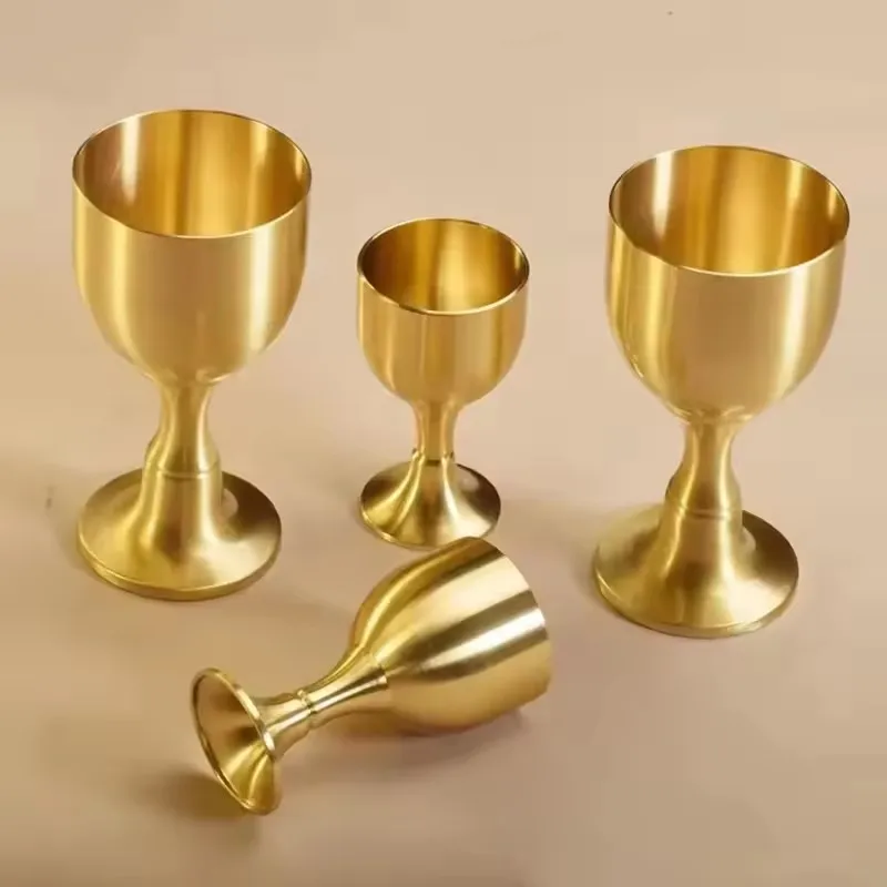 النحاس النقي كأس الكأس كوكتيل كأس النبيذ الزجاجي النحاس المشروبات النحاس كأس معدني الخمور بهلوان لتزيين المنزل الطرف #6