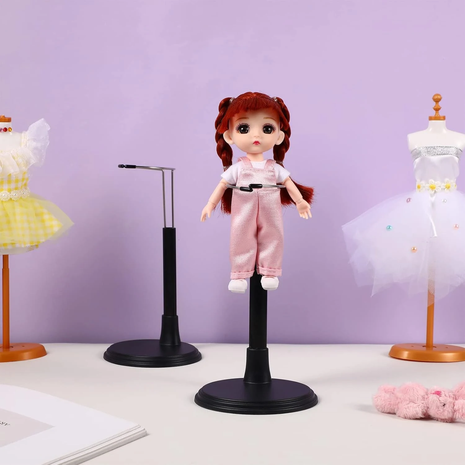 5PCS Adjustable Doll Stands Display Holder Display for 1/6 Doll Toy Figure Models Action Accessories Organizer Display Bracket