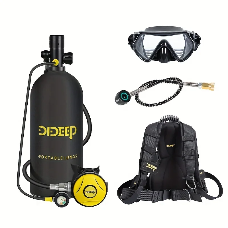 

DIDEEP Portable 3L Mini Scuba Diving Cylinder Snorkel Air Tank Equipment