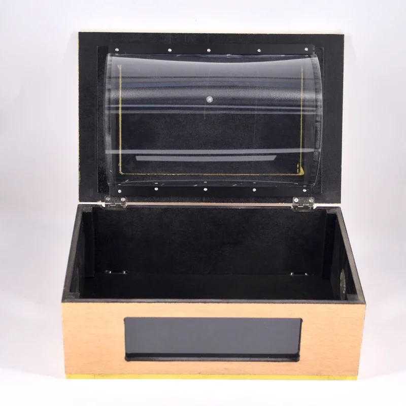 see-thru-tip-over-box-wooden-visual-vanish-prop-for-dove-and-small-animal-magic-tricks-magician-professional-gimmick