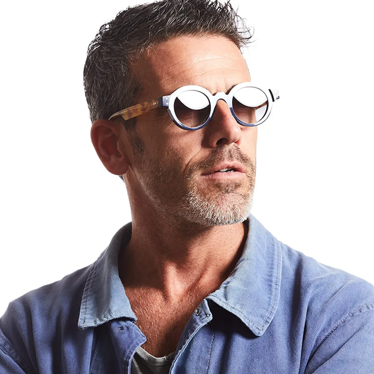

Vintage Small Frame Sunglasses Man Brand Designer Sun Glasses Fashion Punk Round Eyewear UV400 Oculos De Sol