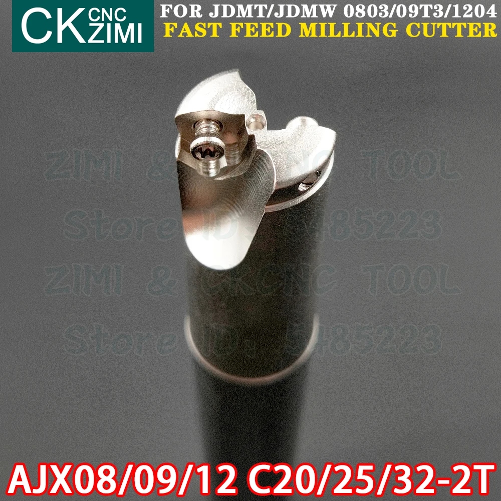 AJX08 AJX09 AJX12 C20/C25/C32 150/200/250/300mm 2T Fast Feed Milling Tool Holder Milling Cutter Indexable Tools for JDMW Inserts