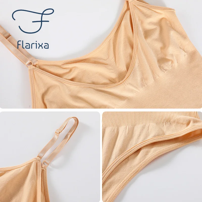 Flarixa Plus Size Bodysuit Women Slimming Underwear Open Crotch Shapewear Seamless Thong Jumpsuit Postpartum Body Shaper S-XXXL