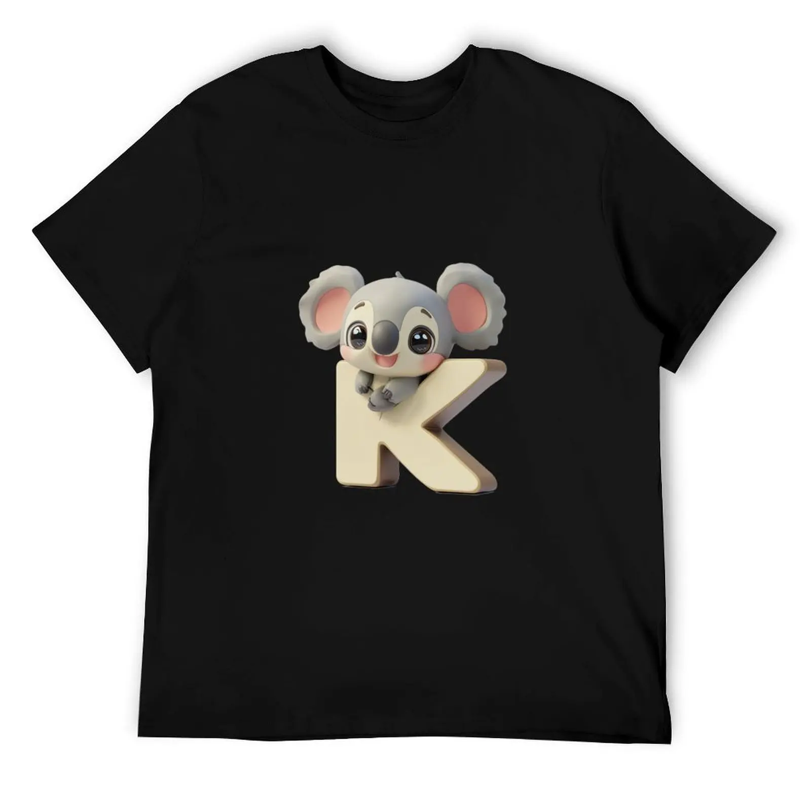 

Koala with letter K T-Shirt t shirt man casual man t shirts high quality luxury brand man graphic t shirt T-Shirt