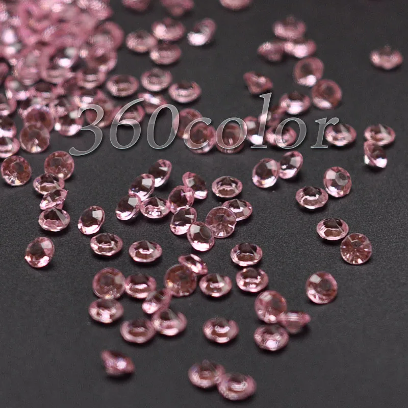 1000pcs/lot Diamond Confetti Artificial Crystal Wedding Table Scatter Bridal Shower Party Decoration 4.5mm 1/3Carat