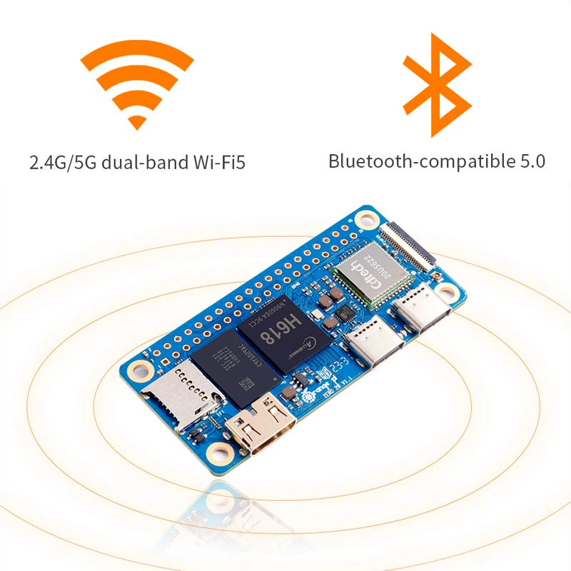 Orange pi null 2 w 1gb 1,5 gb 2gb 4gb all winner h618 all winner h618 quad-core Cortex-A53 mini pc mit Wi-Fi5 bt 5,0 unterstützung ble