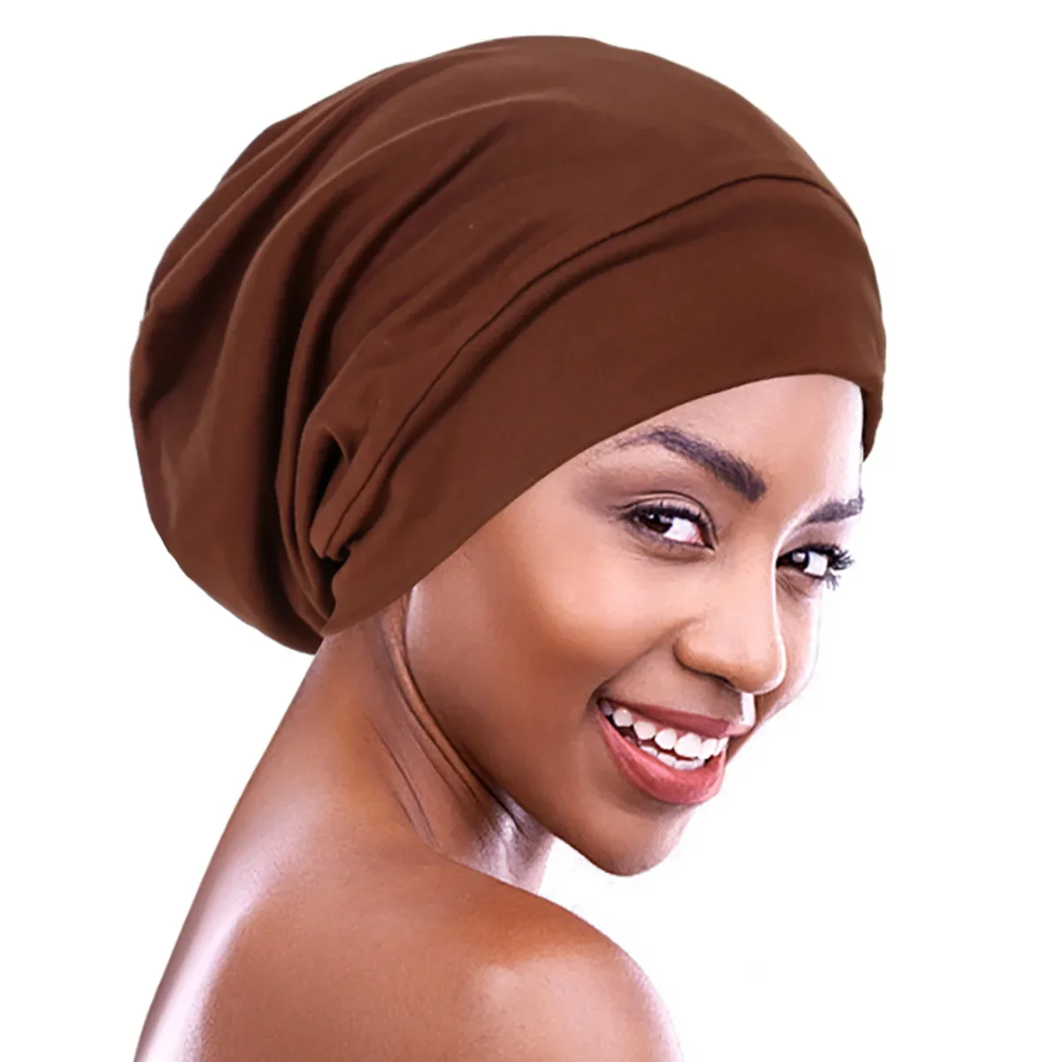 

Muslim Women Inner Hijab Hat Chemo Cap Beanies Bonnet Slouchy Baggy Headscarf Hair Loss Head Wrap Turban Headwear Turbante Mujer