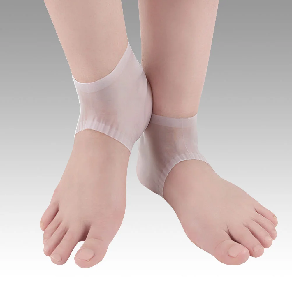 

Silicone Gel Socks Foot Care Protector Moisturizing Antichapping Shoe Insoles Inserts Feet Heel