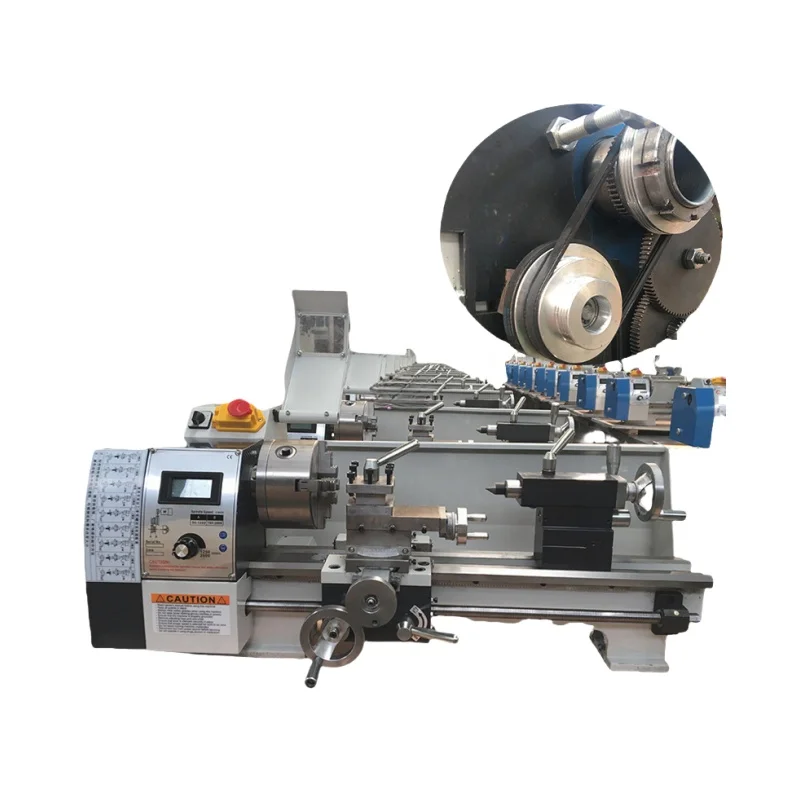 

Multifunction Horizontal Mini Metal Manual Lathe Model For Turning Drilling Threading Bench Lathe New Condition