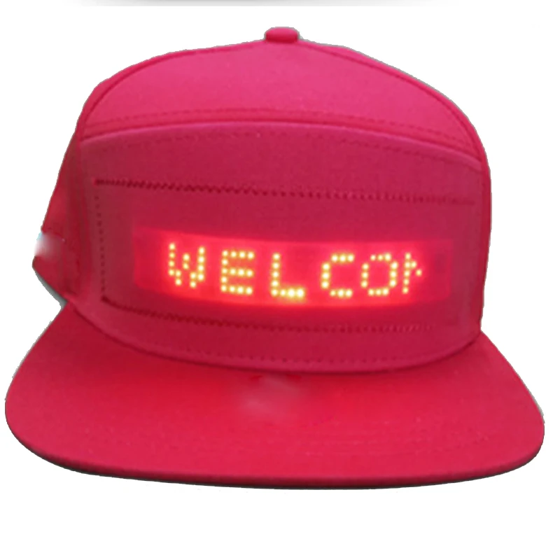 LED Advertising Hat with Bluetooth Control, Mobile App, Fashion Hat, Grand Event, Concert, Festival Party, Rap Hip Hot Hat