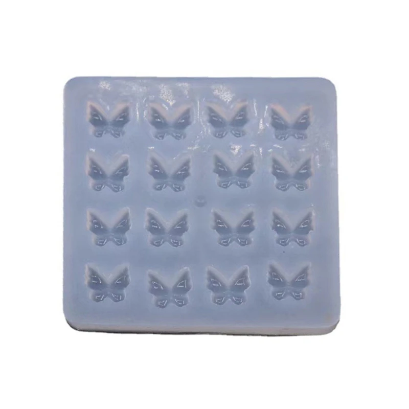 Mini Butterfly Shape Keychain Silicone Mold Little Butterfly Hairpin Handmade Mold Jewelry for Home Decorations