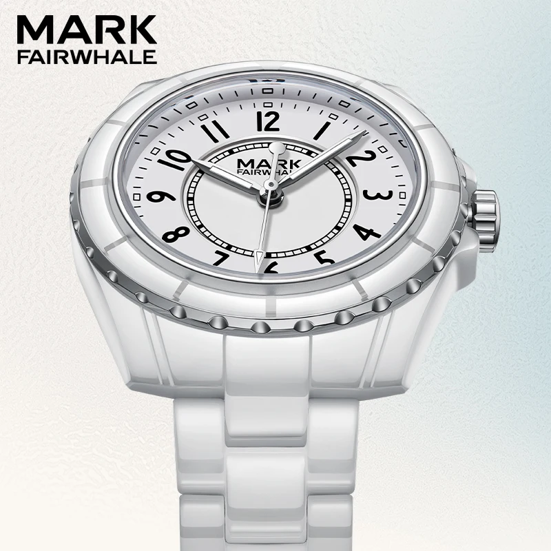 

Mark Fairwhale Brand 3790 Fashion Women's Wristwatch Luxury Ceramics Waterproof Small And Luxurious Quartz Watches for Women
