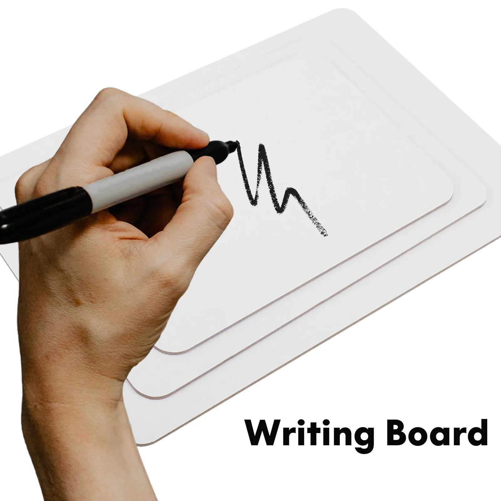 3 szt. Tablic suchościeralnych dwustronnych z MDF, małe tablice do pisania dla uczniów, biura, klasy, do rysowania