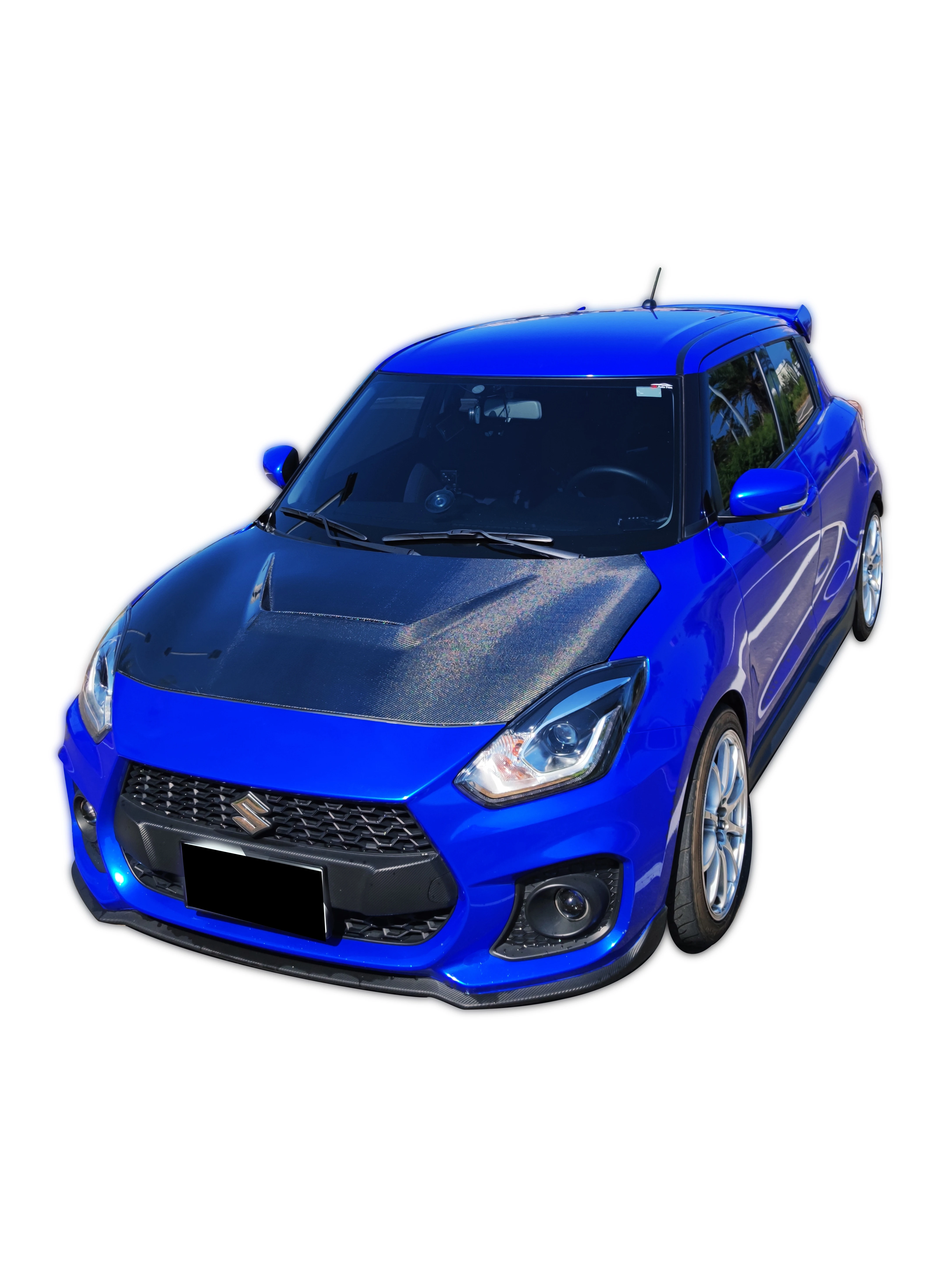 Carbon Fiber U Style engine Hood For Suzuki Swift ZC33S Upgrade Front Engine Cover Hood Automobile Parts Performance Kit