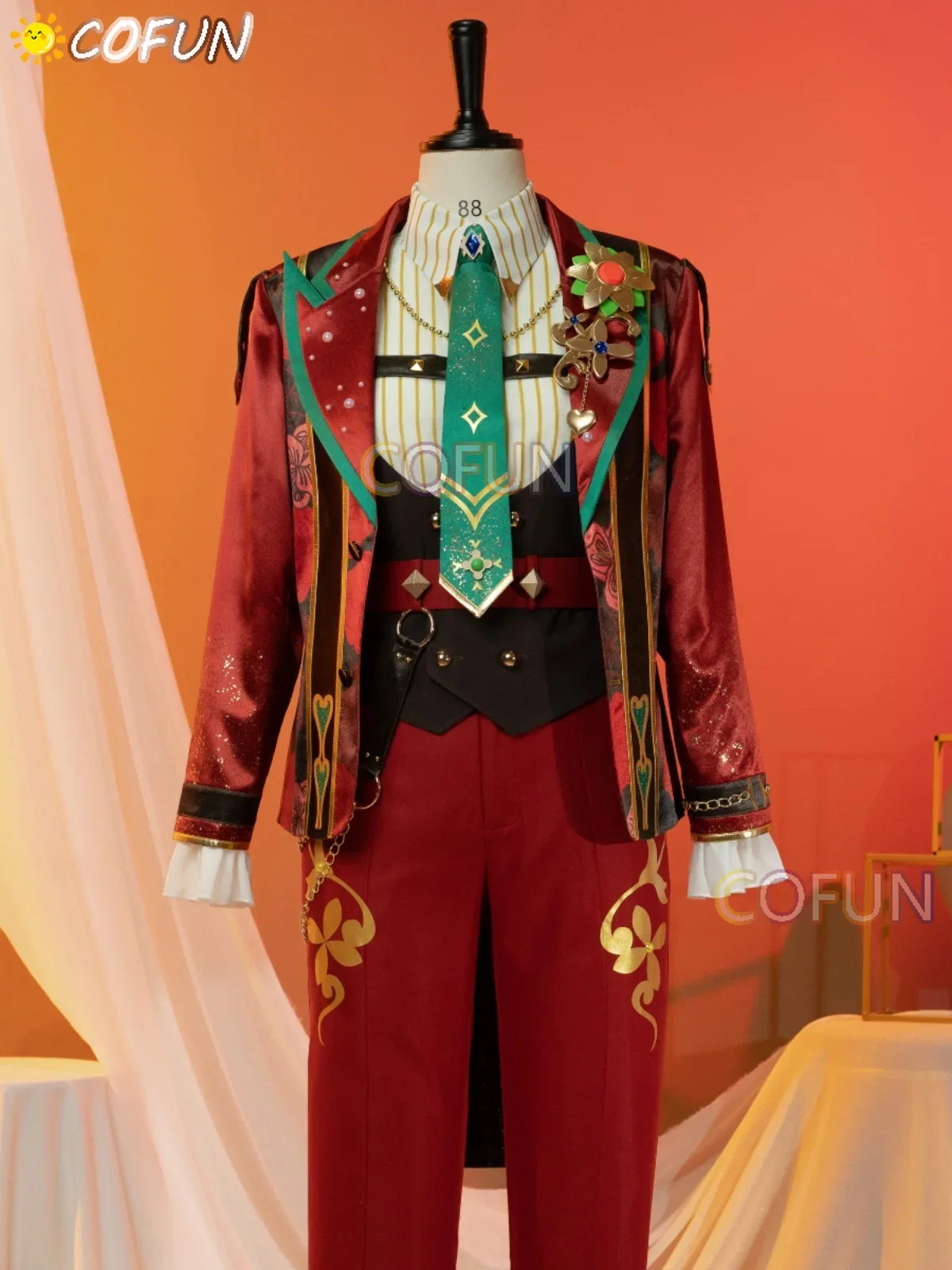 COFUN [Customized] Ensemble Stars 2 Trickstar Hidaka Hokuto/Akehoshi Subaru/Yuuki Makoto/Isara Mao Cosplay Costume Suit Gorgeous