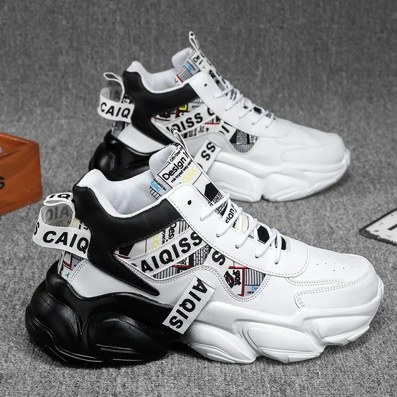 Breathable Comfortable Shoes for Men No Slip Korea Style Sneakers for Men Trendy Causal Men Shoes Height Sneakers for Male 2024
