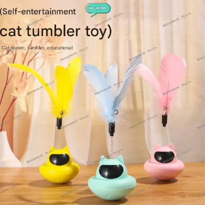 

pet tumbler turntable cat teasing cat self-hi artifact teasing stick cat products new