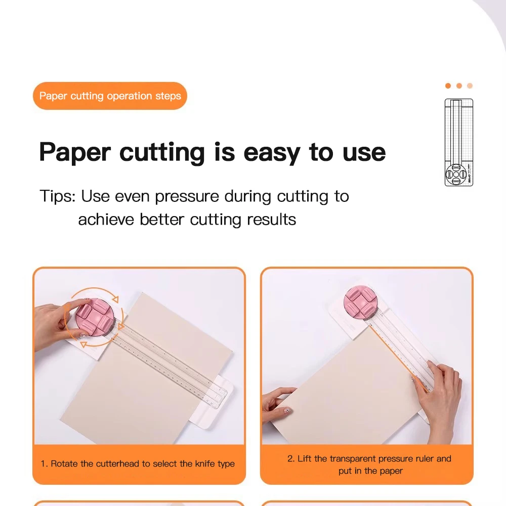 1pcs Mini Paper Trimmer Paper Cutter Cutting Machine for Art Diy Craft Card Photo Laminated Paper Scrapbook Home Crafts Tools view 4